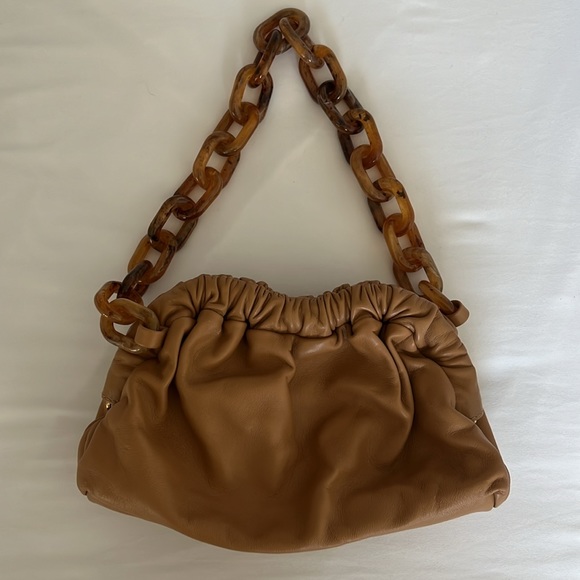 SOLD on Vestiaire Collective Mansur Gabriel Twist Mini Cloud Clutch With Chain - Picture 6 of 9